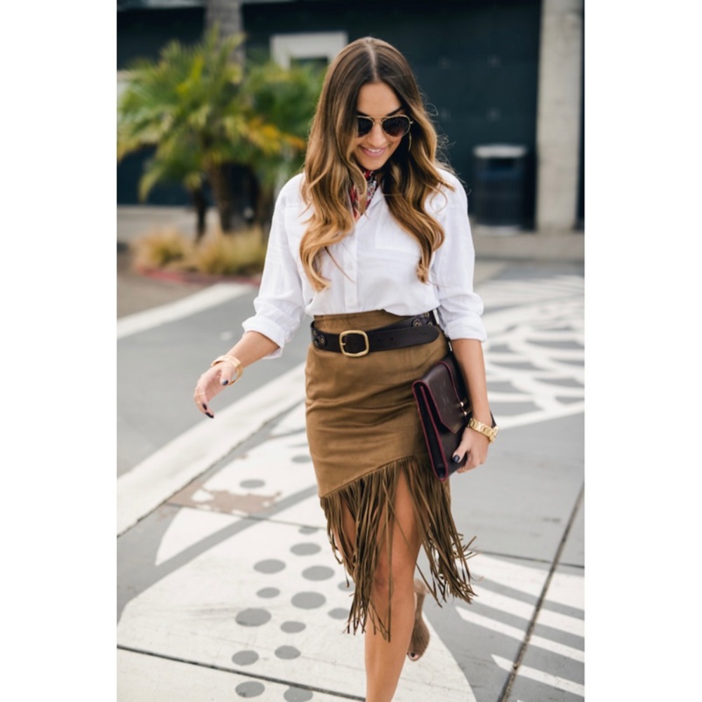 Tularosa Donna Fringe Skirt